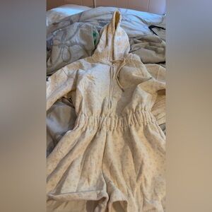 Altard state Floral fleece romper